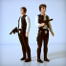 Star Wars Variations: Big and small head Han Solo