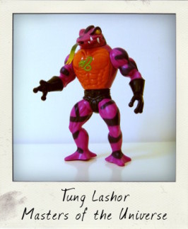 Masters of the Universe 1986 Tung Lashor figure by Mattel