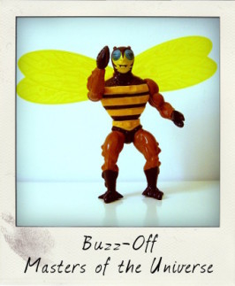 Masters of the Universe 1984 Buzz-Off figure by Mattel