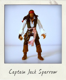 Johnny Depp as Jack Sparrow in Pirates of the Caribbean